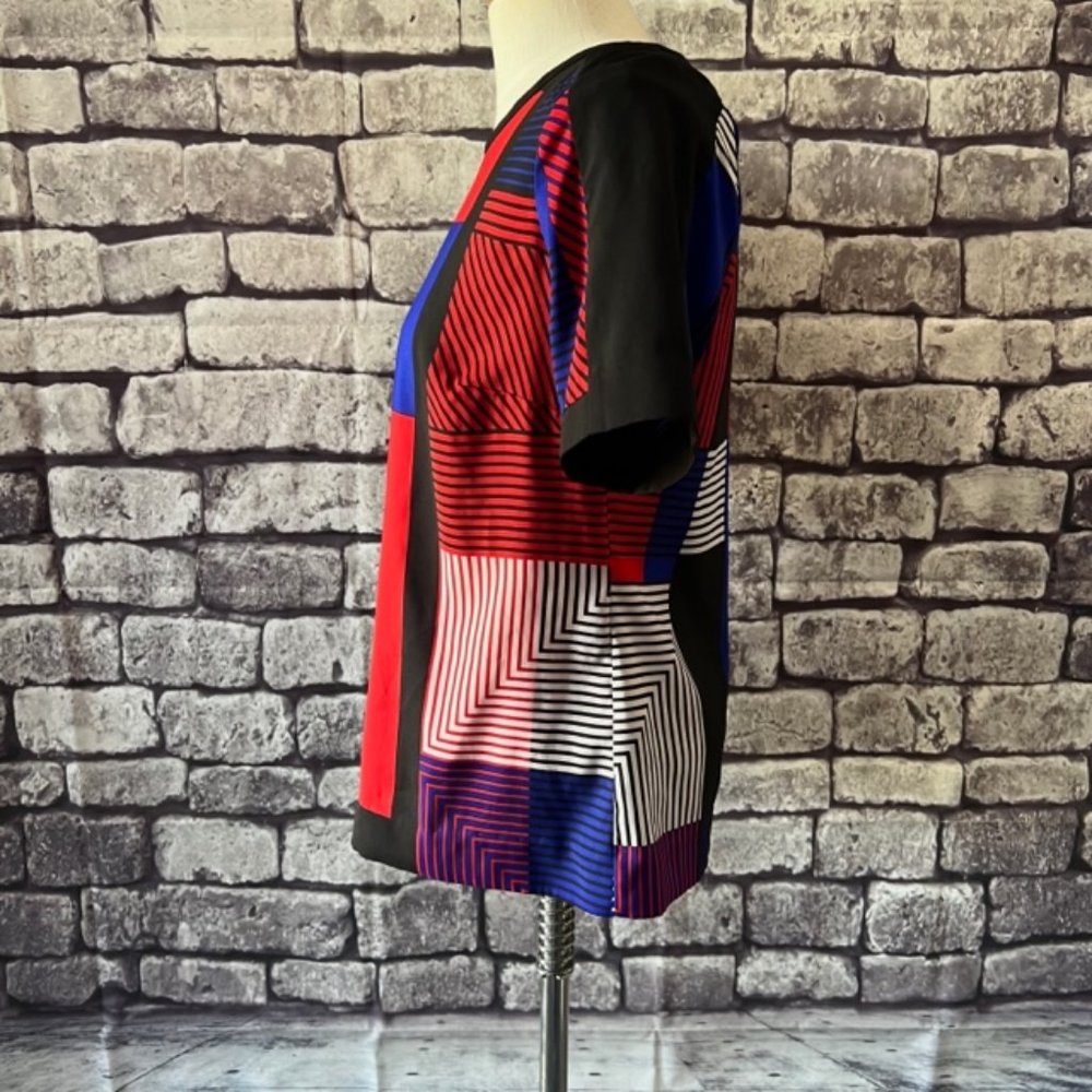 Vince Camuto Color Block Top Size Small - image 4